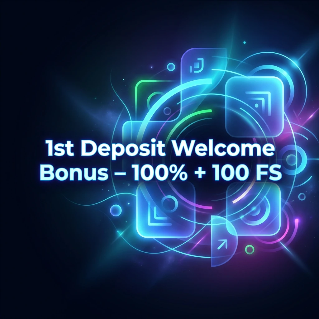 1st Deposit Welcome Bonus - 100% + 100 FS